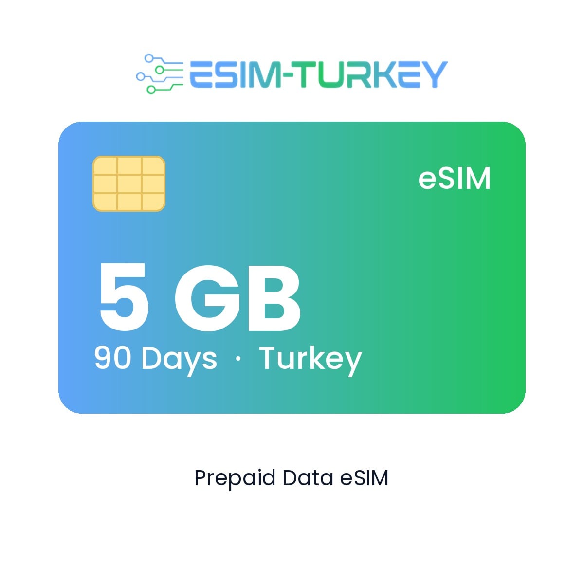Türkiye eSIM 5 GB – 90 gün